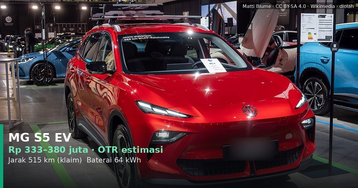 Biaya Cas MG S5 EV di Rumah: Hitungan Real & Perbandingan Model Lain