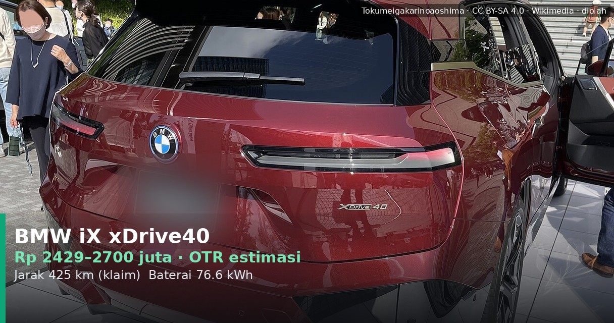 BMW iX Harga di Indonesia 2025: Segini Nilainya Buat Si Raja SUV Listrik