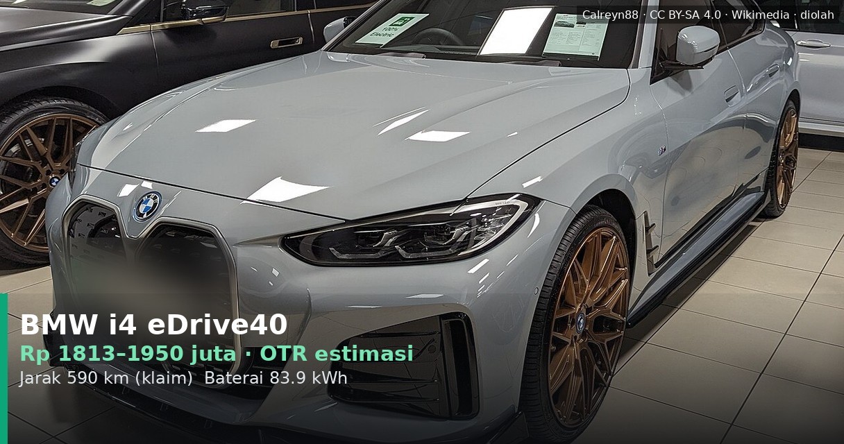 BMW i4 eDrive40 2026: Senilai Rp1,8 Miliar untuk Sport Sedan Listrik Premium?