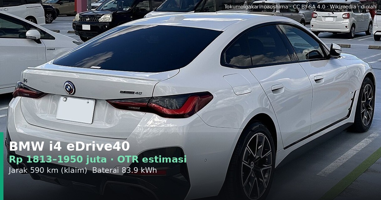 BMW i4 eDrive40 di Indonesia: Harga Rp1,8 M, Performa Gesit, Cocok untuk Jet-Setter